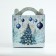 Confectionery box with a window, a chest, "Christmas tree", 20 x 20 x 20 cm, New Year