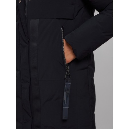 Coat insulated winter female, size 52, black color-10