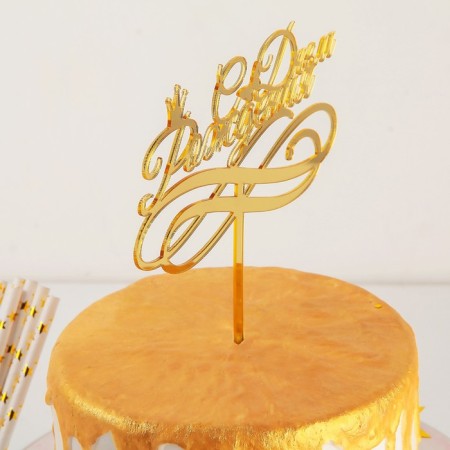 Topper for the cake "Happy Birthday", 15 × 13.5 cm-1