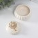 Coramics Coramics "Flower Spiral" with pearls 8.5x8.5x6 cm