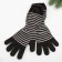 Female gloves, black color, size 18