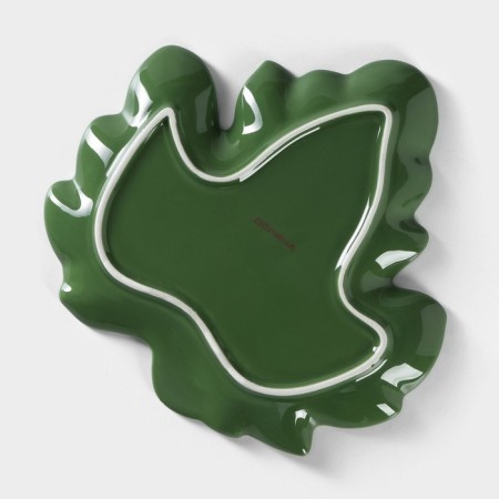 Serving share "Leaf", 25.8 × 24.7 cm, green color-3