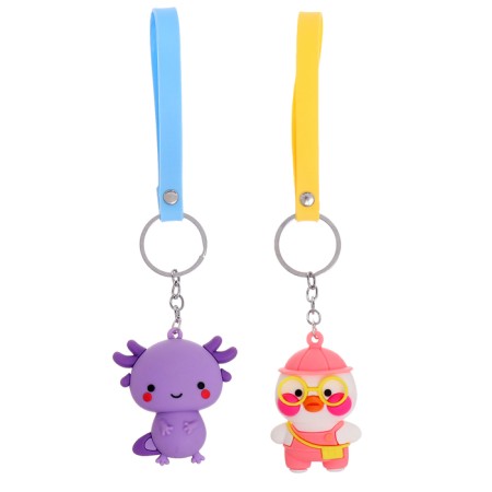 Toy - Funny Box Surprise "Duck": children's keychain, stickers, card-3