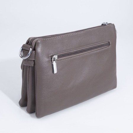 Cross-Bodi Bag on a zipper, beige color-1