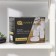 Savanna Stone bathroom accessories set, 4 items (soap dish, soap dispenser, 2 glasses), white color