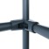 Corner connector 3 pipes, black color