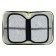 Penal 3 sections, tab inside, 140 x 210 x 40 mm, fabric, calligrata top blank School