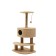 Complex for cats with a claw, corner, 3x-level, 58 x 48 x 117 cm, beige