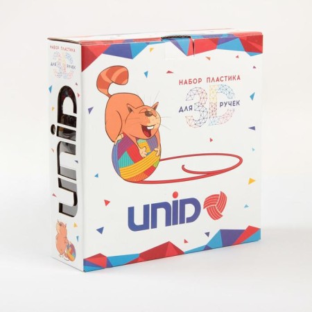 UNID PLA-12 plastic, for 3D pen, 12 colors in a set, 10 meters-14