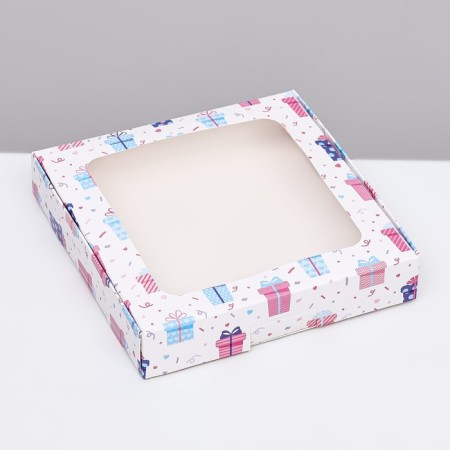 Self -assembly box, "gifts", 16 x 16 x 3 cm-1