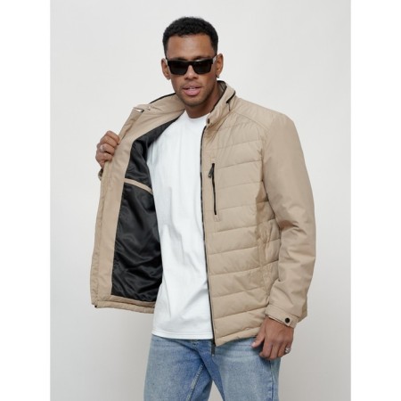 Male spring jacket, size 48, beige color-7
