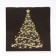 New Year's napkins Paper Home Classic "Magic spruce on black", 3 layers, 33x33 cm, 20 pcs