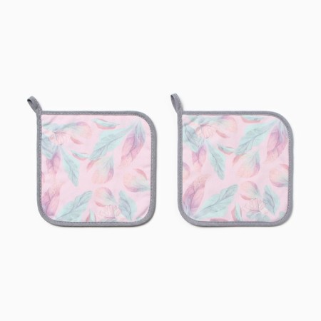 Set of Ethel "Birds" 2 pcs, 19x19cm, sarzha, 100% x/l, Vatin 250g/m2-1