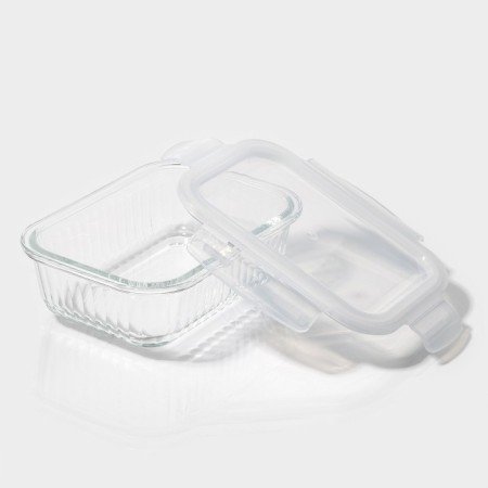 Container of heat -resistant glass of Dante's share, rectangular, 640 ml, 17 × 12.5 × 6.3 cm-4