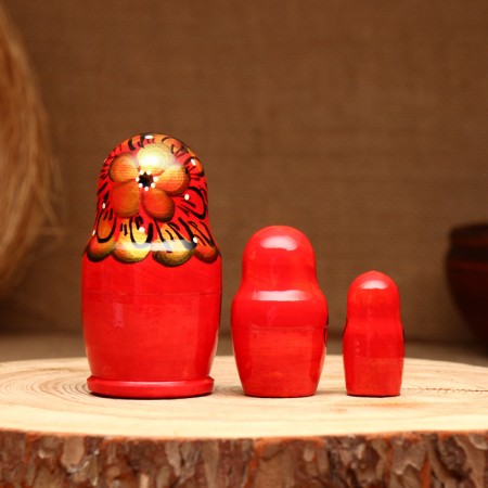 Matryoshka 3-doll, "Glafira Beauty", 10-11 cm-1