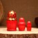 Matryoshka 3-doll, "Glafira Beauty", 10-11 cm