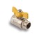 Ball the gas gas Aqualink, PN 16, the inner/outer thread 1/2 ", butterfly, nickelir.