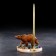 Souvenir with a handle "Bear", Selenite, Minerals 12x7 cm