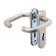 Lockland bar handles for fire castles, stainless steel