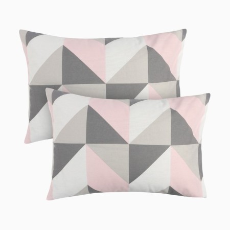 A set of pillowcases "Ethel" Pink Illusion 50x70 cm - 2 pcs, 100% cotton, calico