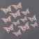 Set for decorating "Butterflies", set 12 pcs, color pearl white