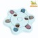 Intellectual toy for treats "Star", 24 x 3 cm, blue