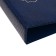Album for coins on rings, Optima format 230 x 265 mm Calligrata "Map", includes up to 20 sheets, cover cover, blue