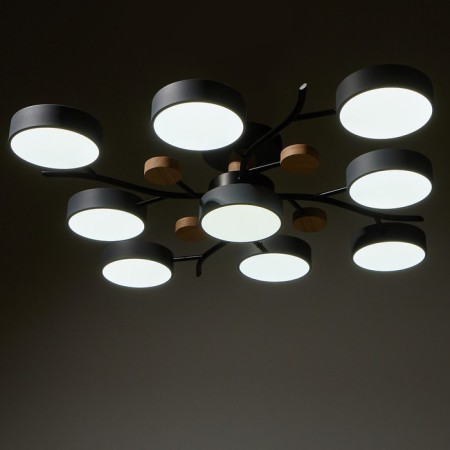 Chandelier 1316/9GR LED 216W 3000-6000K gray 87x87x17 cm Bayerlux-5