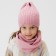 Children's cap KAFTAN with snood, powder pr 44-48