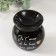 Aroma lamp ceramics "Recognition of love" Black 7.2x7.2x7.8 cm