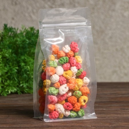 Zip-Lock PP package, with a flat bottom, transparent 10 x 20 cm-1