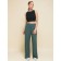 Female trousers, size XS, green color