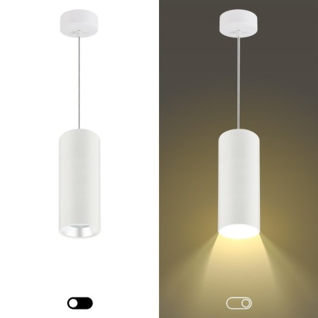 GX53 lamp, aluminum, white color+silver-3