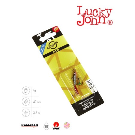 Balancir Lucky John Fin 3 + tee, 4 cm, 12hrt blister-2