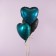 Foil ball 18 "Emerald satin", heart