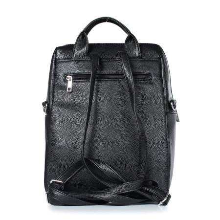 Youth backpack, artificial leather, 255x330x125 cm, black-2