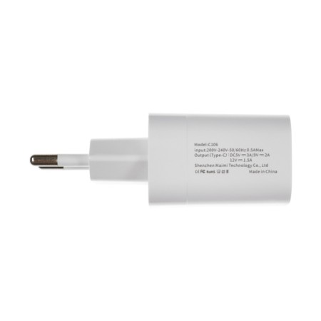 Network charger MAIMI C106, Type-C, 3 A, 20 W, PD, White-4