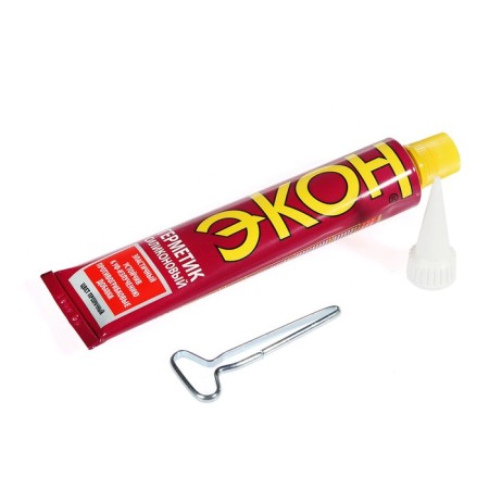 Sealant econ, silicone, universal, transparent, 70 ml-2