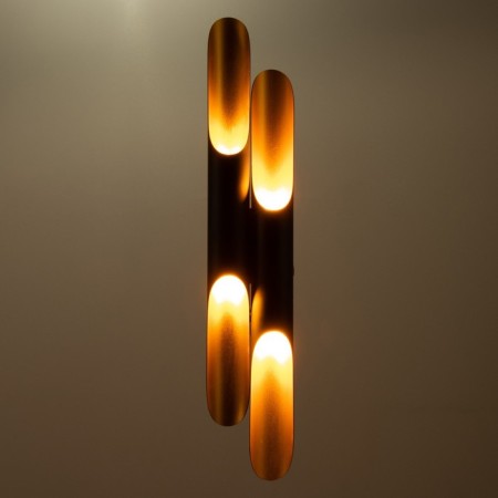 Sconces "bambo" 4he27 Black-gold 60x6x6cm-2