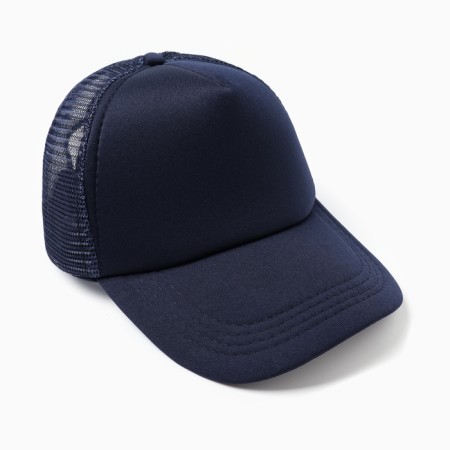 Women's baseball cap with minaku grid, dark blue color, rr 56-58