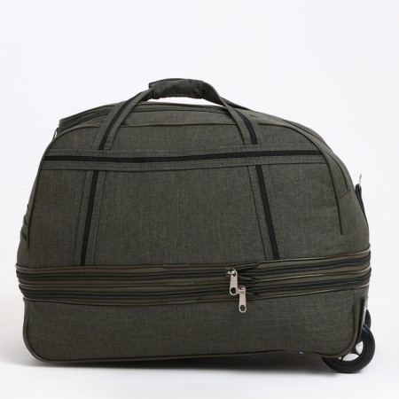 Road bag on wheels, a lightning department, with an increase, an outer pocket, khaki color-1