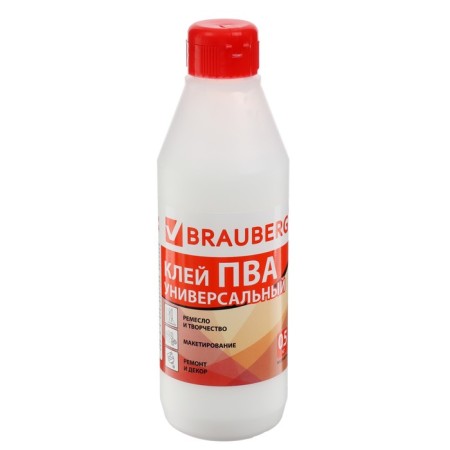 PVA glue, 500 g, Brauberg, universal