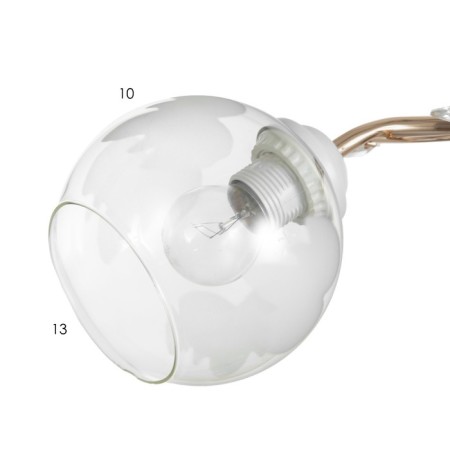 Jamma chandelier 2XE27 40W white-gold 55x26x25 cm Bayerlux-5