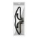Shoulders with fastening on the headrest, in PVC braids, black