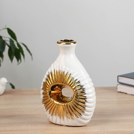 VAZA Ceramics Table "Caydn" 21 cm, white-3