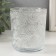 Bank for candles glass "Whirlwind" transparent 350 ml 8.5x8.5x10 cm