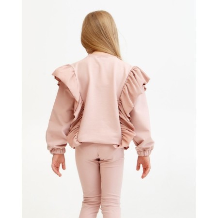 Sweatshirt for girl KAFTAN "Basic Line" size 30 (98-104), pink color-2