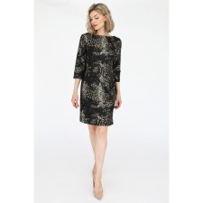 Dress with V-cutting on the back, size 42