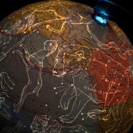 Globe "Globen. Day and Night", interactive, with a double card, a diameter of 250 mm, with backlight, with glasses-4