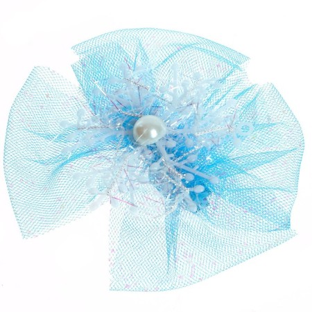 Carnival clamp "Snowflake", blue color-1